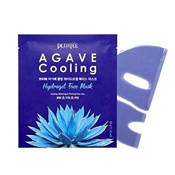 Охлаждающая маска с экстрактом Агавы и 5 Blue Complex PETITFEE Agave Cooling Hydrogel Mask